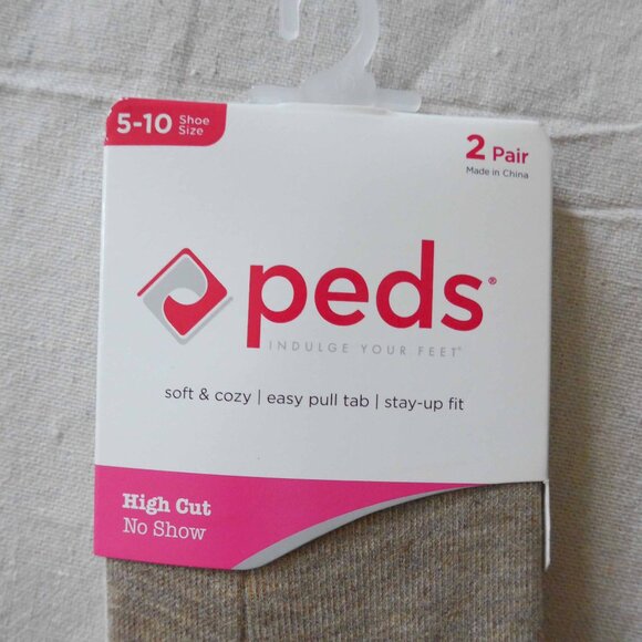 NWT Peds Women's 2pk Cozy Slipper Liner Socks (Size 5-10) - Picture 5 of 8
